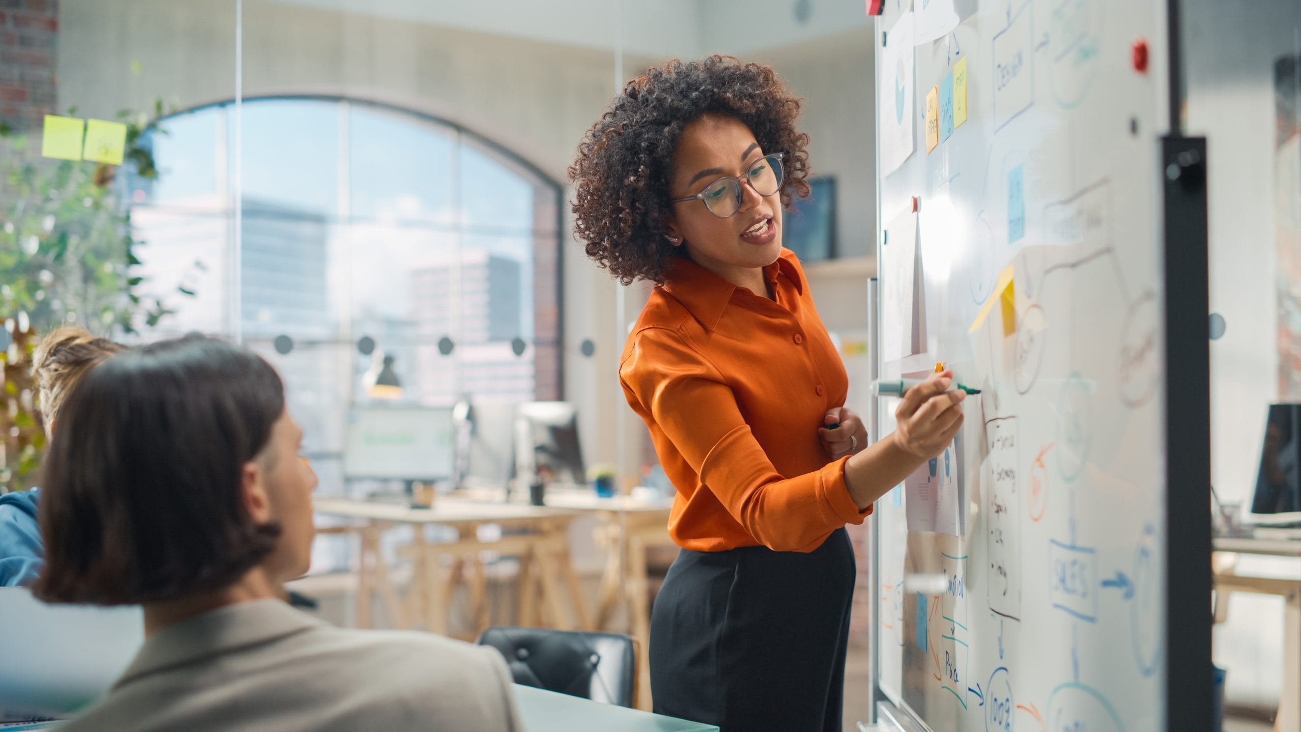 Woman showing the value of professional development